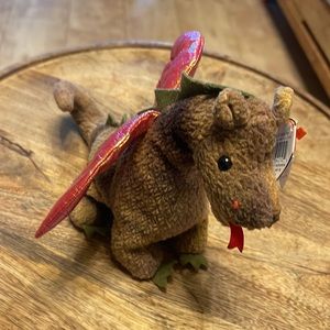 Ty Beanie Baby -1998 “Scorch” the Dragon Vintage NWT!!